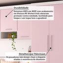 Ver imagem 5 de Quarto Modulado Queen com Guarda-roupas Maleiro e Cabeceira Alpes Master Luciane Móveis