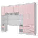 Ver imagem 2 de Quarto Modulado Queen com Guarda-roupas Maleiro e Cabeceira Alpes Master Luciane Móveis