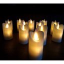 Ver imagem 4 de Kit com 12 Velas de Led Cor Amarelo Castical - Chama Viva