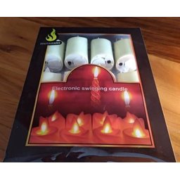 Kit Com 12 Velas De Led Cor Amarelo Castical - Chama Viva - 6