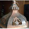 Conjunto 2 Lanterna Marroquina Metal Vidro Cobre + Velas Led - 6