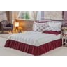 Kit Bella Fiori Casal Queen 3 Peças Vinho - 1