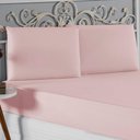 Ver imagem 3 de Jogo de Cama Casal Viúva Nobre 3 Peças Malha 100% Algodão - Rosa
