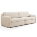 Ver imagem 1 de Sofá 4 Lugares Orgânico Sala de Estar Living 276cm Eliot F04 Linho Tramado Creme - Lyam Decor