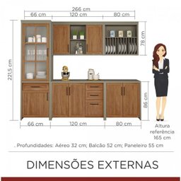 Cozinha Completa 5 Peças Camponesa Nesher Móveis - 2