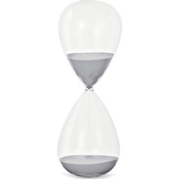 Ampulheta Em Vidro Cinza Mart 09605 - 1