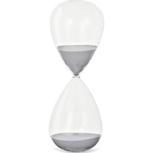 Ampulheta em Vidro Cinza Mart 09601