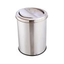 Ver imagem 1 de Lixeira Inox Com Tampa Flip-TopInox (Basculante) 30 Litros Largo