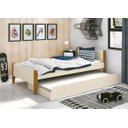 Ver imagem 2 de Cama Babá Solteiro com Auxiliar Simba Areia Fosco com Madeira - MoveisAqui