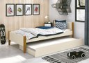 Ver imagem 2 de Cama Babá Solteiro com Auxiliar Simba Areia Fosco com Madeira - MoveisAqui
