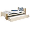 Ver imagem 1 de Cama Babá Solteiro com Auxiliar Simba Areia Fosco com Madeira - MoveisAqui