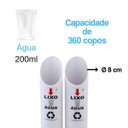 Ver imagem 2 de Kit 3 Lixeiras Coletor De Copo Descartaveis Duplo Pvc Água