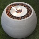 Ver imagem 3 de Lareira Ecológica Cimento Queimador Inox 304 - Porak Oval