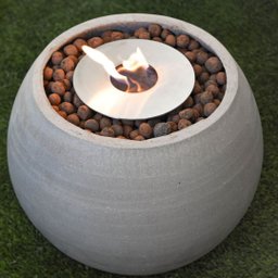 Lareira Ecológica Cimento Queimador Inox 304 - Porak Oval - 3