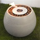 Ver imagem 2 de Lareira Ecológica Cimento Queimador Inox 304 - Porak Oval