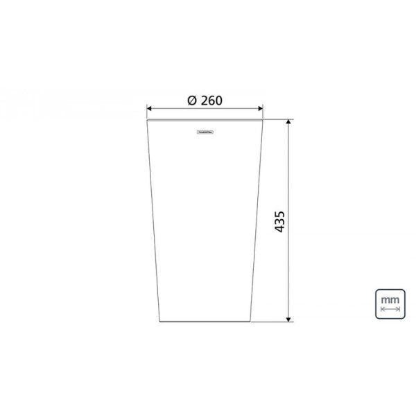Cachepô Aço Inox com Aramado Interno Tramontina Konika 44cmx26cm - 4