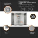 Ver imagem 5 de Cuba Pia Inox quadrada Lux 500x400