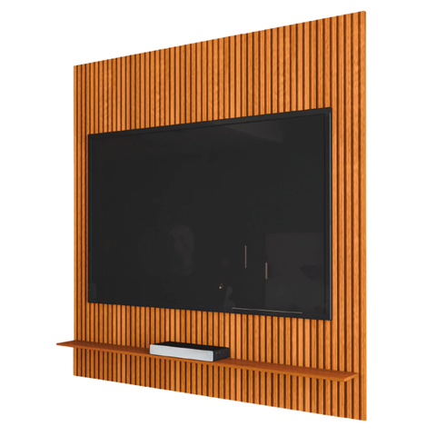 Painel para Tv até 55 Polegadas Ripado Impressão 3d Avante Cedro Edn