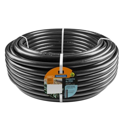 Mangueira Preta Pebd 1/2 Espessura 2,5 Mm 79105504 Tramontina 50 M