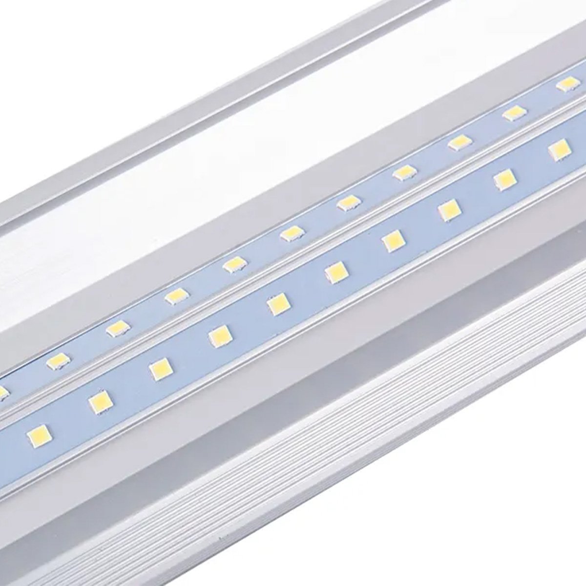 2 Lâmpada Flat Retangular 36w 120cm 6000k Led Sobrepor Bivolt - 5