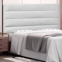 Ver imagem 4 de Cabeceira Estofada Cama Box Casal Queen Size 160cm Branco