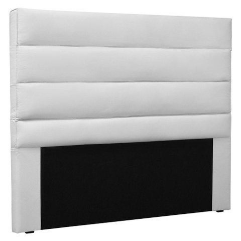 Cabeceira Estofada Cama Box Casal Queen Size 160cm Branco