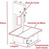 SERRA FITA JUNIOR LÂMINA 1,90m MESA FIXA 1/2CV 60HZ - 2