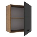 Ver imagem 2 de Armário Aéreo Madesa Agata 60cm com 1 Porta Rustic Preto