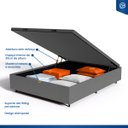 Ver imagem 5 de Cama Box Baú com Colchão de Espuma D60 Double Face Guarda Costas Comfort Force Probel Casal 138cm