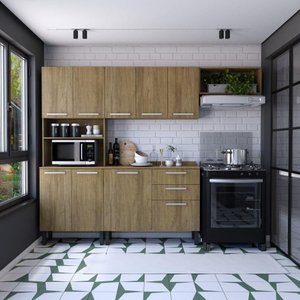 Cozinha Completa em Mdp Carvalho Samba Bertolini