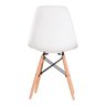 Cadeira Branca Charles Eames Eiffel Para Quarto Moderno - 3