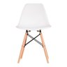 Cadeira Branca Charles Eames Eiffel Para Quarto Moderno - 1