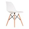 Cadeira Branca Charles Eames Eiffel Para Quarto Moderno - 2