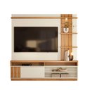 Ver imagem 4 de Painel Home Mariana 1.8 para TV Off White Canela