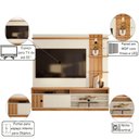 Ver imagem 2 de Painel Home Mariana 1.8 para TV Off White Canela