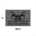 Ver imagem 1 de Tapete Capacho HORA DE AVENTURA MOTO 60x40 Casa Entrada Apto