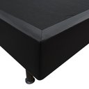 Ver imagem 3 de Base Box para Cama Casal 138x188cm Liz S05 Sintético Preto - Mpozenato