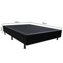 Ver imagem 4 de Base Box para Cama Casal 138x188cm Liz S05 Sintético Preto - Mpozenato