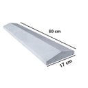 Ver imagem 5 de Forma de Aço Molde Chapéu Trapézio Pingadeira Muros 17x80cm