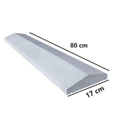 Forma de Aço Molde Chapéu Trapézio Pingadeira Muros 17x80cm - 5