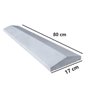 Forma de Aço Molde Chapéu Trapézio Pingadeira Muros 17x80cm - 5