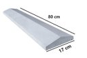 Ver imagem 5 de Forma de Aço Molde Chapéu Trapézio Pingadeira Muros 17x80cm