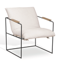 Ver imagem 1 de Poltrona Musa Folidoro Estrutura Aço Carbono Cor Preto Almofada Linho Algodão