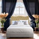Ver imagem 2 de Cabeceira Dubai 140cm Suede - Renascer Decor:bege