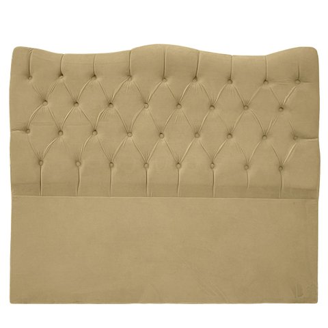 Cabeceira Dubai 140cm Suede - Renascer Decor:bege