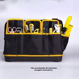 Bolsa de Ferramentas Fundo Reforçado Amarelo - 6