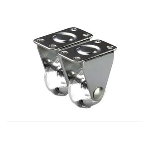 Rodízio Fixo Sofá Retratil Anti Risco Roda 35mm 6 Peças+Paraf