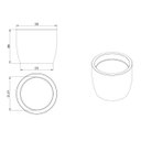 Ver imagem 2 de Vaso Redondo Europa 28cmx33,5cm Japi