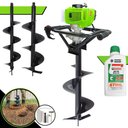 Ver imagem 5 de Trado Motorizado Menegotti Mps52 À Gasolina 1,8hp + Brocas 80x20 80x25 80x30 + Óleo Stihl