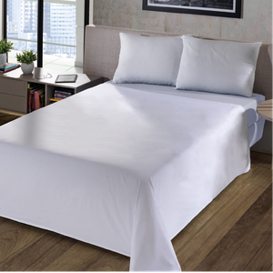 Jogo de Cama Solteiro Priori sem Estampa Branco C/ 3 Pcs 130 Fios Döhler